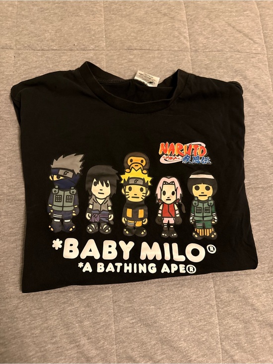 Bape Other - BABY MILO x Naruto Black  Graphic Tee